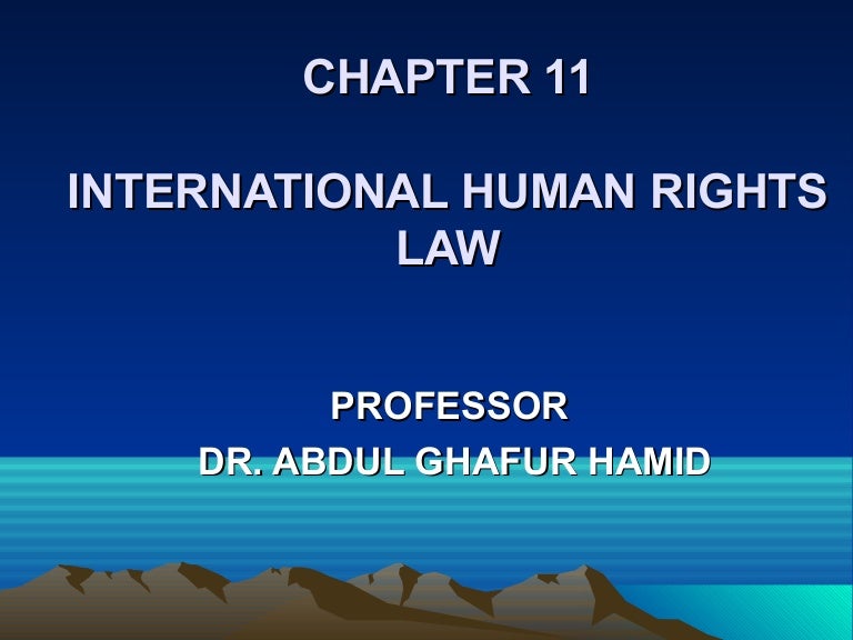 International human rights law
